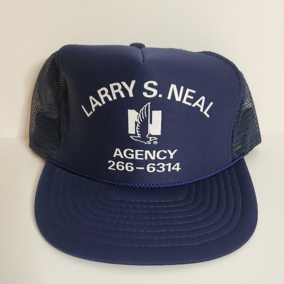 NWOT Larry S. Neal Agency Blue Rope Adjustable Snapback Hat Cap New Without Tags - Picture 1 of 8